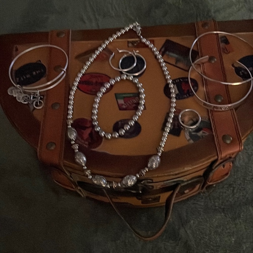 Bundle of Silver color Jewelry